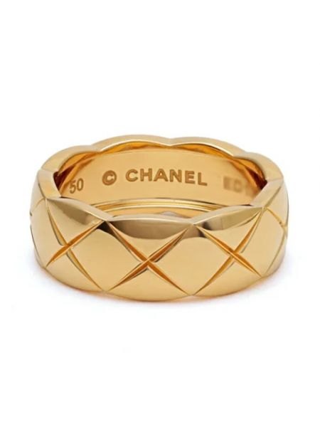 Złoty pierścionek retro Chanel Vintage