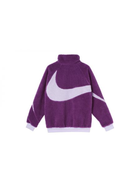 Бархатная куртка Nike фиолетовая