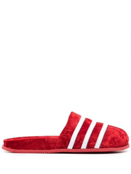 Velour sandaler Adidas rød