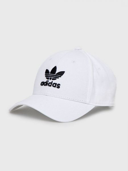 Хлопковая кепка Adidas Originals белая
