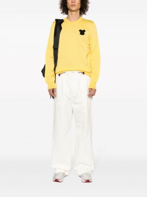 Chemise en tricot col rond Comme Des Garçons Shirt jaune