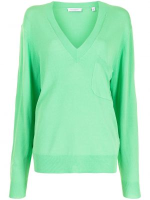 Jersey con escote v de tela jersey Equipment verde