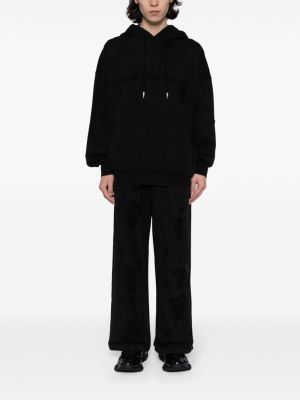 Medvilninis džemperis su gobtuvu Feng Chen Wang juoda