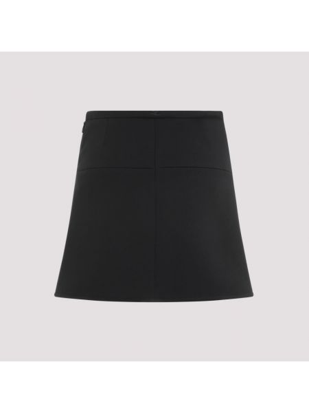 Dzianinowa mini spódniczka Courreges czarna