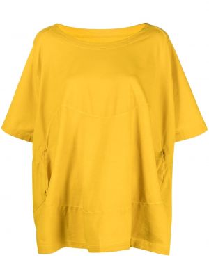 Oversized t-shirt Rundholz gul