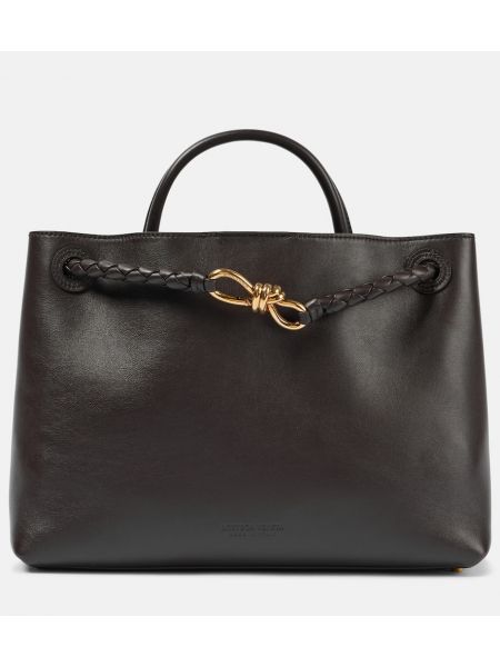 Skinn shopper bag Bottega Veneta brun