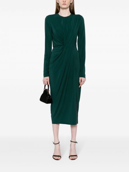 Sukienka midi z dżerseju drapowana Jason Wu zielona