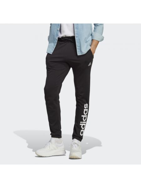 Spodnie sportowe z dżerseju Adidas czarne