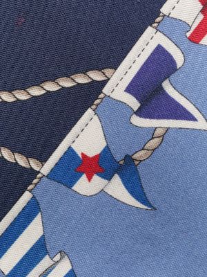 Seiden krawatte mit print Polo Ralph Lauren blau