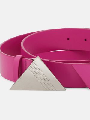 Ceinture en cuir The Attico rose