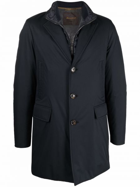 Mantel mit geknöpfter Moorer blau