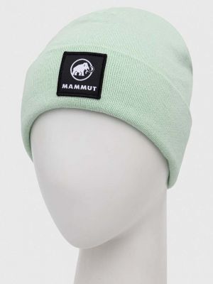 Dzianinowa czapka Mammut zielona