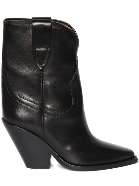 Botines de cuero Isabel Marant negro