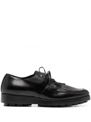 Usnjene nizki čevlji z vezalkami s čipko Kiko Kostadinov črna