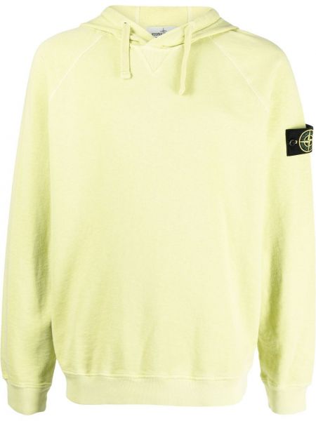 Bavlnená mikina s kapucňou Stone Island zelená