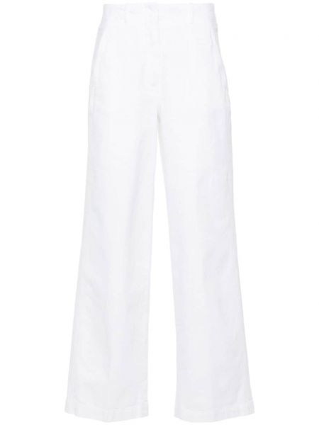 Rovné kalhoty relaxed fit Peserico bílé
