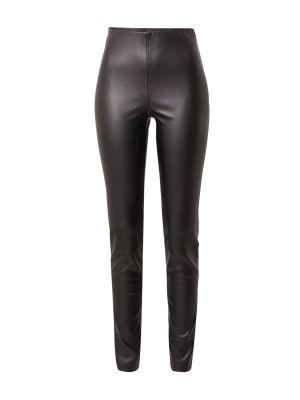 Στενό παντελόνι από δερματίνη Bruuns Bazaar μαύρο