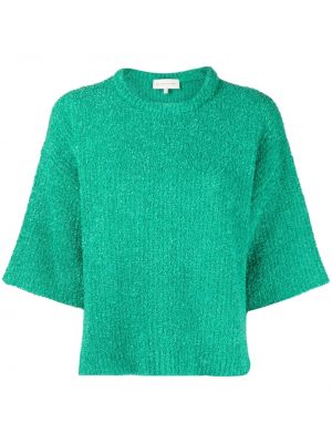 Плетена копринена тениска Maison Ullens зелено