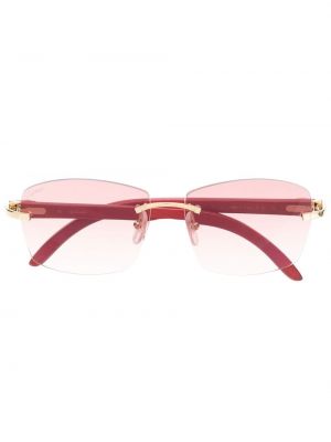 Слънчеви очила Cartier Eyewear червено