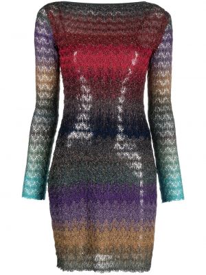 Gradient strikket dress Missoni lilla