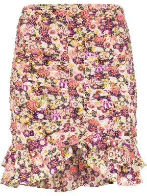 Trykt floral mini skjørt Isabel Marant oransje