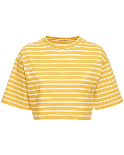Džerzej bavlnené tričko The Frankie Shop žltá