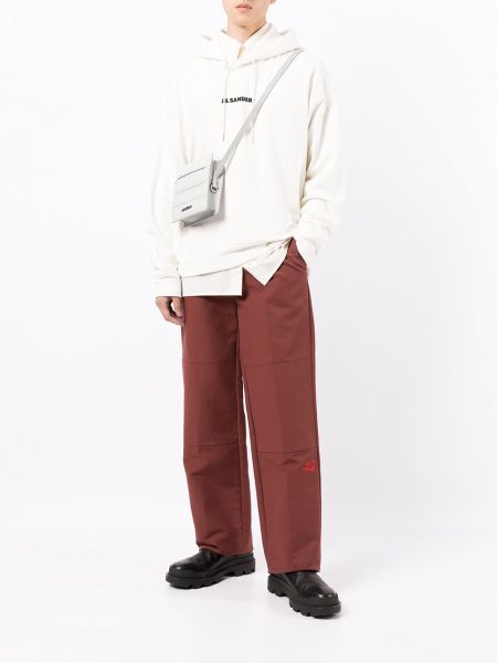 Sudadera con capucha con estampado Jil Sander blanco