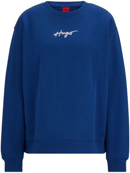 Medvilninis džemperis Hugo mėlyna