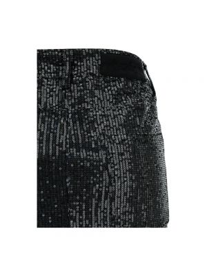 Mini falda con lentejuelas Rotate Birger Christensen negro