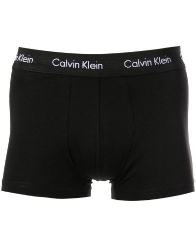 Madala vöökohaga lühikesed püksid Calvin Klein Underwear must