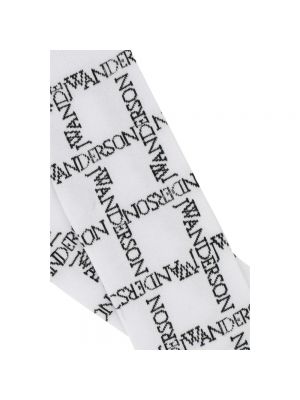 Calcetines con bordado Jw Anderson blanco