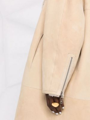 Semišový kabát Isabel Marant béžový
