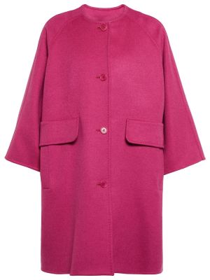 Κοντό παλτό Max Mara ροζ