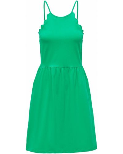 Макси рокля с кехлибар Only зелено