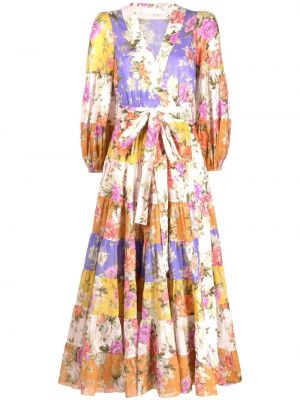 Trykt floral dress Zimmermann hvit