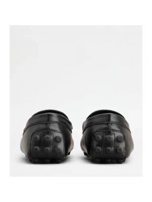 Loafers de cuero Tod's negro
