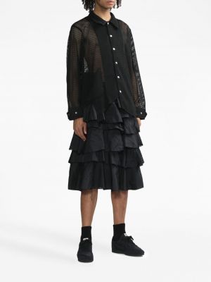 Midi sukně Black Comme Des Garçons černé
