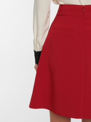 Plisirana mini suknja Redvalentino crvena