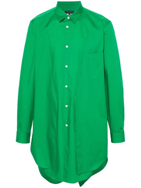 Ασύμμετρο βαμβακερό πουκάμισο Comme Des Garçons Homme Plus πράσινο