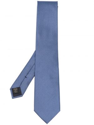 Cravatta con stampa Brioni blu