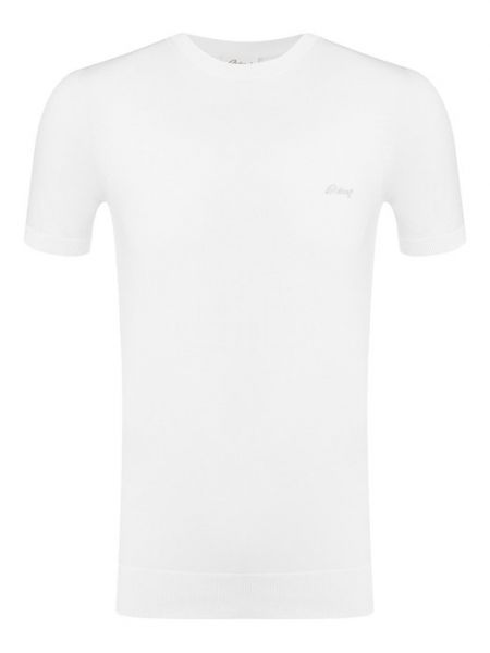 Хлопковая футболка Brioni белая