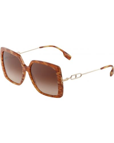 Меланжирани слънчеви очила Burberry кафяво