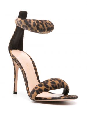 Leopardí sandály s potiskem Gianvito Rossi
