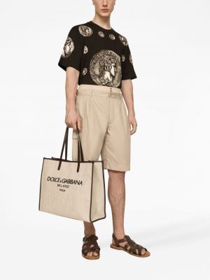 Shopper handtasche mit stickerei Dolce & Gabbana