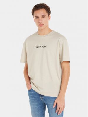 Tričko Calvin Klein béžové