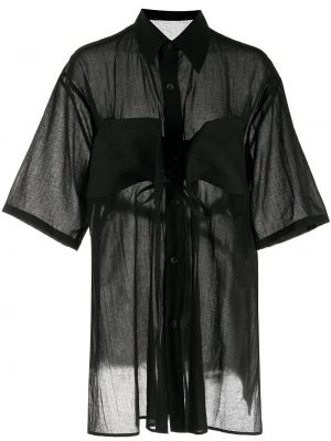 Koszula z paskiem Yohji Yamamoto, сzarny