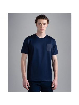Camiseta manga corta con bolsillos Paul & Shark azul