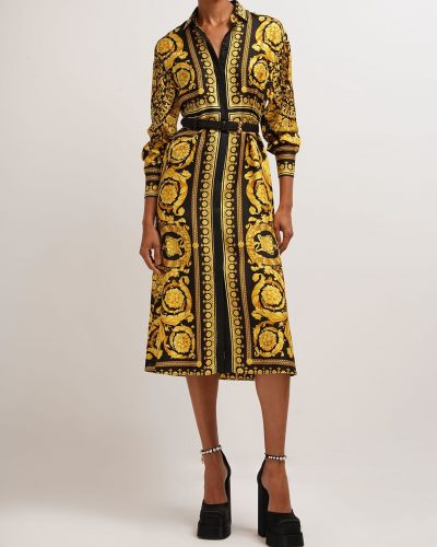 Svilena midi haljina Versace