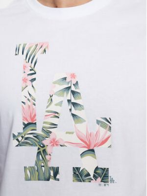 Kvetinové priliehavé tričko 47 Brand biela