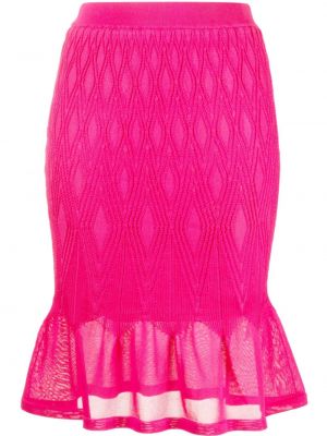Fustă tricotate Dvf Diane Von Furstenberg roz